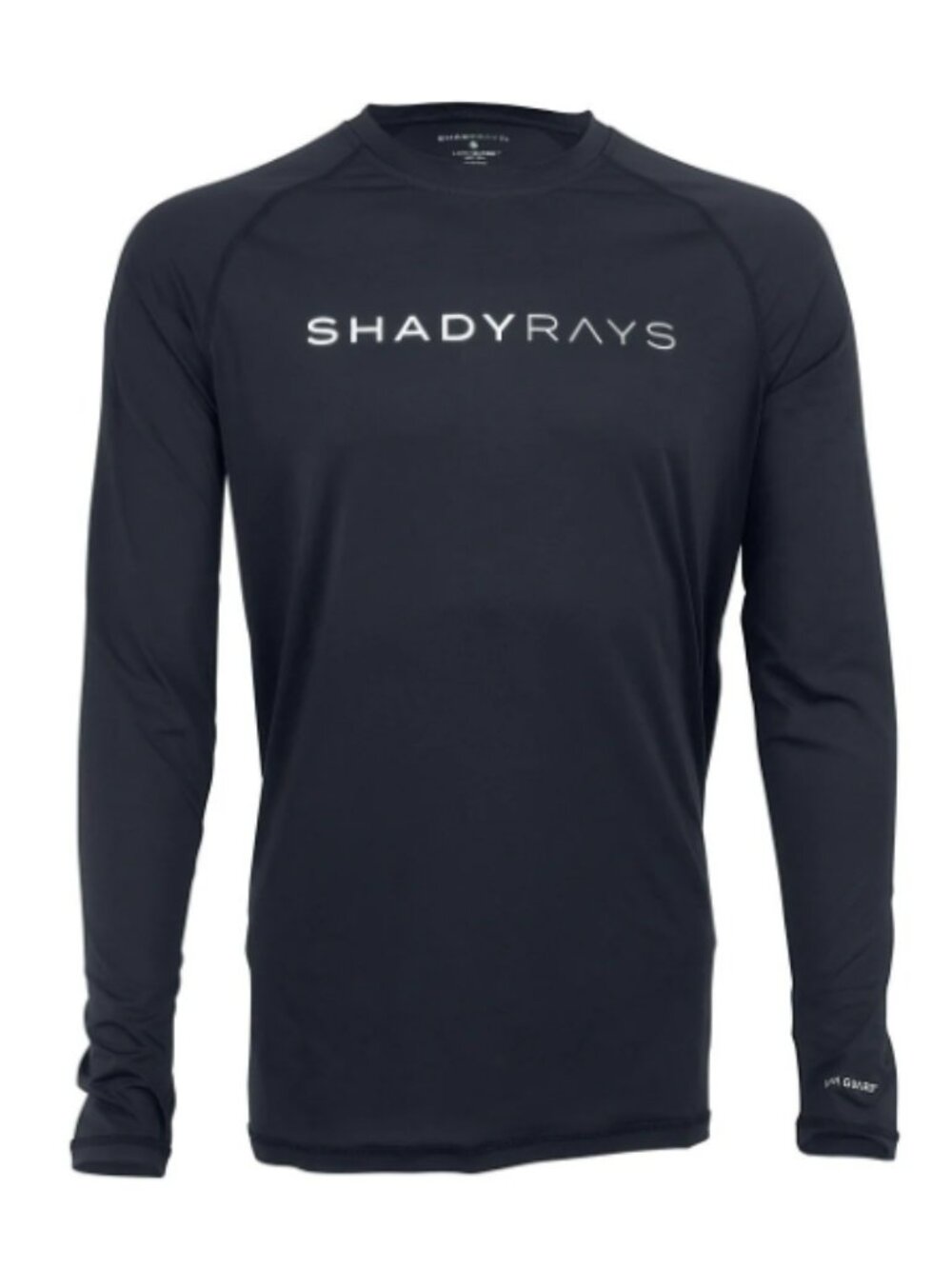 Shady Rays Men's UV‎ Protection Long Sleeve Rash Guard Shirt Size Large Black